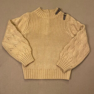 Girl’s Janie & Jack Leather Buckle Sweater Size 5